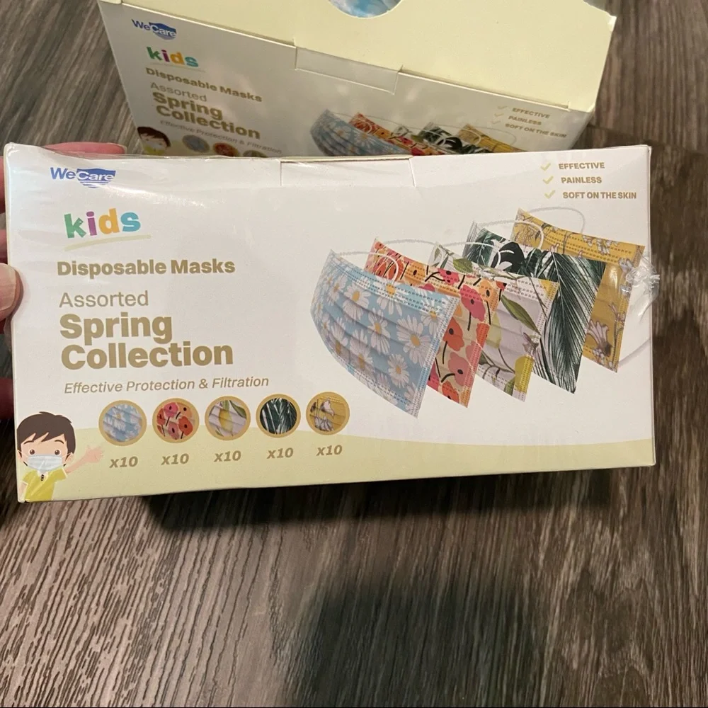 NWT WeCare 99 individually wrapped kids disposable masks
